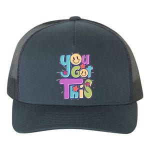 Retro Smiley Emoji You Got This Yupoong Adult 5-Panel Trucker Hat