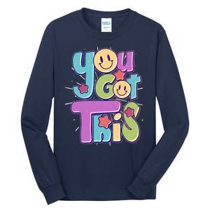 Retro Smiley Emoji You Got This Tall Long Sleeve T-Shirt