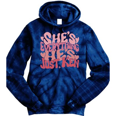 Retro Shes Everything Hes Just Ken Tie Dye Hoodie