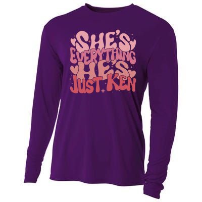 Retro Shes Everything Hes Just Ken Cooling Performance Long Sleeve Crew