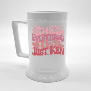 Retro Shes Everything Hes Just Ken Beer Stein