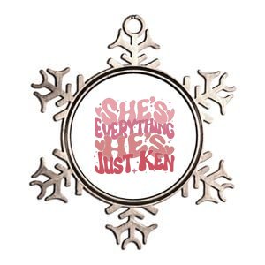 Retro Shes Everything Hes Just Ken Metallic Star Ornament