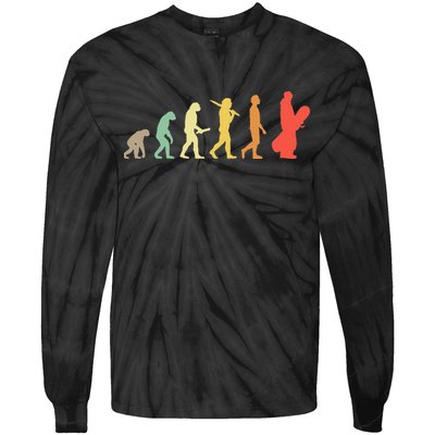 Retro Snowboarding Evolution Gift For Snowboarders Tie-Dye Long Sleeve Shirt