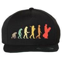 Retro Snowboarding Evolution Gift For Snowboarders Wool Snapback Cap
