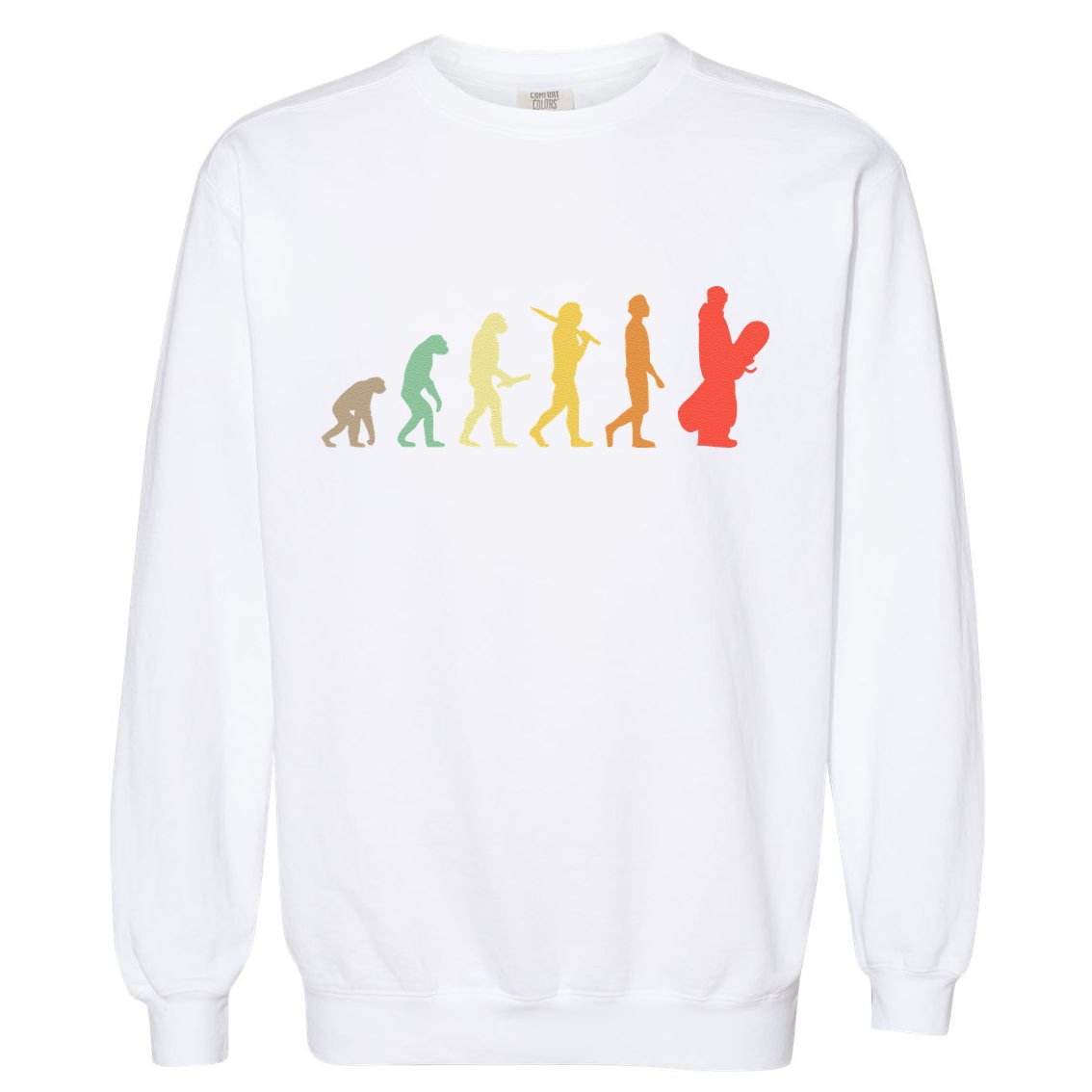 Retro Snowboarding Evolution Gift For Snowboarders Garment-Dyed Sweatshirt