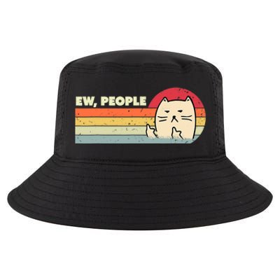 Retro Style Ew, People Funny Cat Cool Comfort Performance Bucket Hat