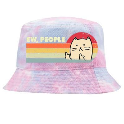 Retro Style Ew, People Funny Cat Tie-Dyed Bucket Hat