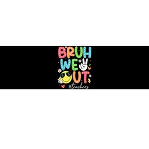 Retro Summer End Of School Year Bruh We Out Teachers Gift Bumper Sticker