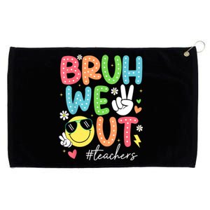 Retro Summer End Of School Year Bruh We Out Teachers Gift Grommeted Golf Towel