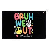 Retro Summer End Of School Year Bruh We Out Teachers Gift Grommeted Golf Towel