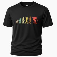 Retro Skating Evolution Gift For Skaters & Skateboarders Cooling Performance Crew T-Shirt