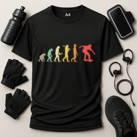 Retro Skating Evolution Gift For Skaters & Skateboarders Cooling Performance Crew T-Shirt