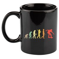 Retro Skating Evolution Gift For Skaters & Skateboarders 11oz C Handle Ceramic Mug