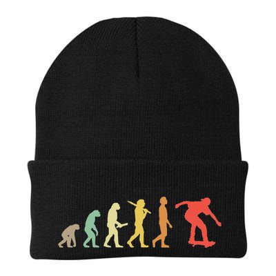 Retro Skating Evolution Gift For Skaters & Skateboarders Beanie