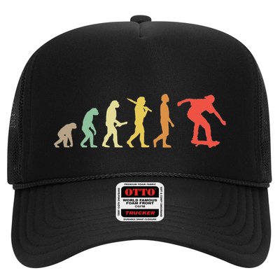 Retro Skating Evolution Gift For Skaters & Skateboarders Trucker Hat