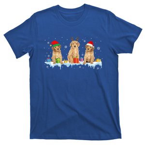 Reindeer Santa Elf Goldendoodle Cute Christmas Dog Lover Gift T-Shirt