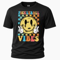 Retro Smiley Emoji Pickleball Vibes Performance Shirt