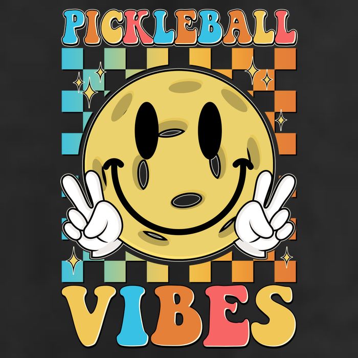 Retro Smiley Emoji Pickleball Vibes Tumbler