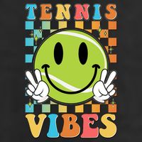 Retro Smiley Emoji Tennis Vibes Cool Comfort Performance Bucket Hat