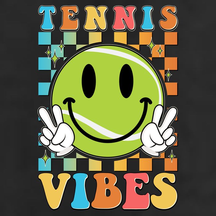 Retro Smiley Emoji Tennis Vibes Cool Comfort Performance Bucket Hat