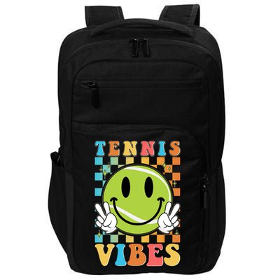 Retro Smiley Emoji Tennis Vibes Impact Tech Backpack