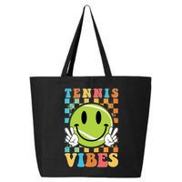 Retro Smiley Emoji Tennis Vibes 25L Jumbo Tote