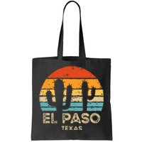 Retro Sunset El Paso Texas Tote Bag