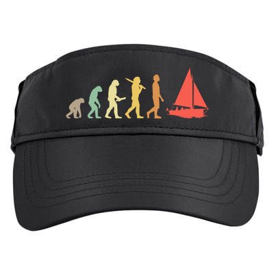 Retro Sailing Evolution Gift For Sailors And Skippers Gift Adult Drive Performance Visor