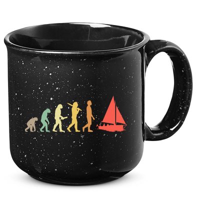 Retro Sailing Evolution Gift For Sailors And Skippers Gift 15oz Campfire Ceramic Mug