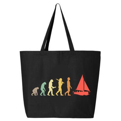 Retro Sailing Evolution Gift For Sailors And Skippers Gift 25L Jumbo Tote