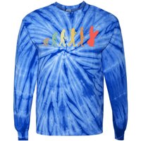 Retro Snowboarding Evolution Gift For Snowboarders Gift Tie-Dye Long Sleeve Shirt