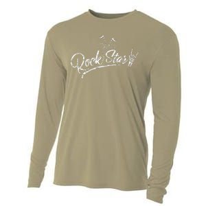 Rock Star Earphone Cooling Performance Long Sleeve Crew