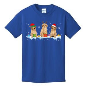 Reindeer Santa Elf Goldendoodle Cute Christmas Dog Lover Great Gift Kids T-Shirt