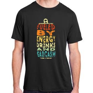 Retro Sarcastic Energy Drink Caffeine Lover Adult ChromaSoft Performance T-Shirt