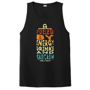 Retro Sarcastic Energy Drink Caffeine Lover PosiCharge Competitor Tank