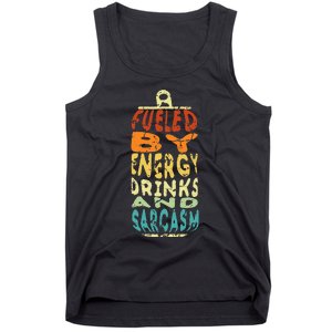 Retro Sarcastic Energy Drink Caffeine Lover Tank Top