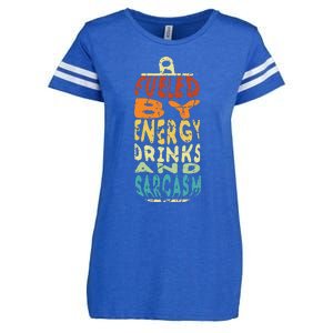 Retro Sarcastic Energy Drink Caffeine Lover Enza Ladies Jersey Football T-Shirt