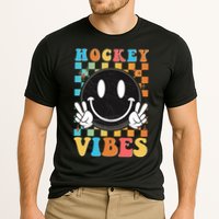 Retro Smiley Emoji Hockey Vibes Cooling Performance Crew T-Shirt
