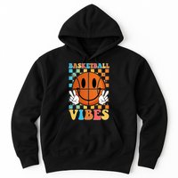 Retro Smiley Emoji Basketball Vibes Hoodie