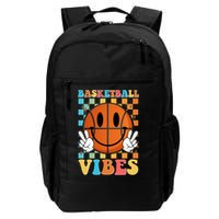 Retro Smiley Emoji Basketball Vibes Backpack