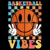 Retro Smiley Emoji Basketball Vibes Backpack