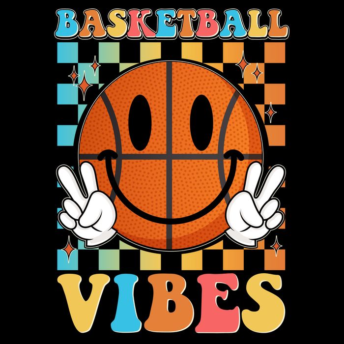 Retro Smiley Emoji Basketball Vibes Backpack
