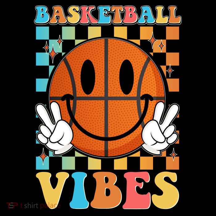 Retro Smiley Emoji Basketball Vibes Short Acrylic Beanie