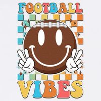 Retro Smiley Emoji Football Vibes Apron