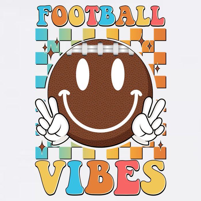 Retro Smiley Emoji Football Vibes Apron