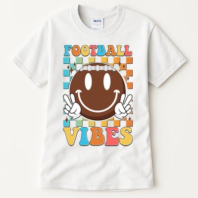 Retro Smiley Emoji Football Vibes Tall T-Shirt