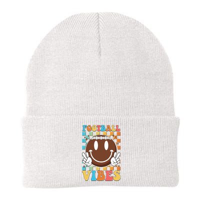 Retro Smiley Emoji Football Vibes Beanie