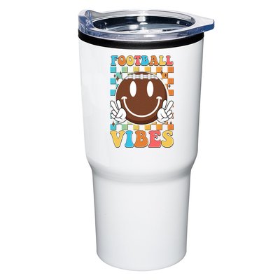 Retro Smiley Emoji Football Vibes Tumbler