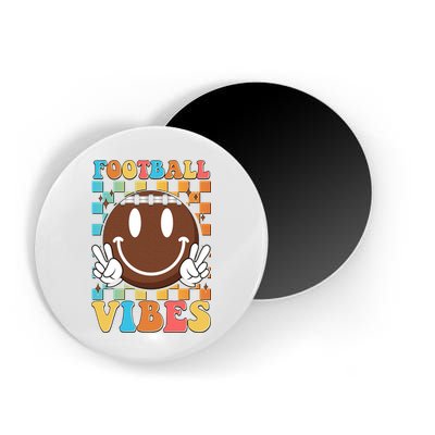 Retro Smiley Emoji Football Vibes Magnet