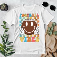 Retro Smiley Emoji Football Vibes Premium T-Shirt